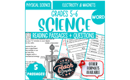 Reading Comprehension: Electricity and Magnets (Word)