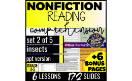 Reading Comprehension Nonfiction Set 2 - Insects (PPT)