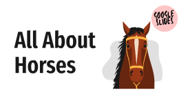 Reading Comprehension Nonfiction Set 3 Sample: All About Horses Slides