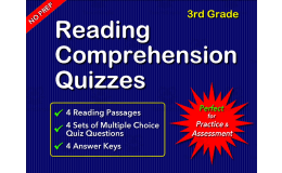 Reading Comprehension Quizzes for Grade 3