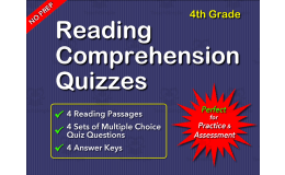 Reading Comprehension Quizzes for Grade 4