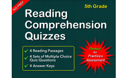 Reading Comprehension Quizzes for Grade 5