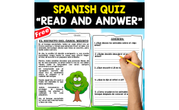 READING COMPREHENSION TEXT | EL ÁRBOL MÁGICO | SPANISH RESOURCE