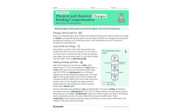 Physical and Chemical Changes – Reading Passage
