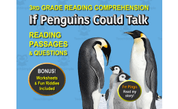 Reading Passages, Questions and Worksheets all about Penguins!