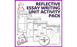 Reflective Text  Essay Writing ELA Unit Graphic Organizers Grade 6 7 8