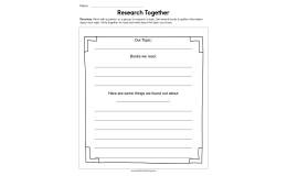 Research Together Worksheet