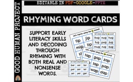 Rhyming Word Cards