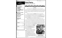 Rosa Parks Reading Packet – Civil Rights Lesson