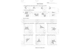 Rotations & Transformations – Middle School Worksheet Set