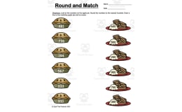 Rounding to the Nearest Hundred - Apple Theme