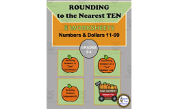 Rounding to the Nearest Ten | Pumpkin Themed Worksheets