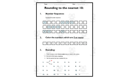 Rounding Worksheet