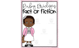 Ruby Bridges Fact or Fiction – Cut and Paste Worksheet