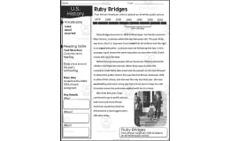Ruby Bridges History Packet for 2nd & 3rd Grade