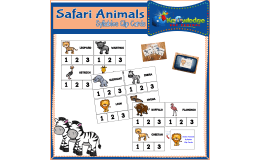 Safari Animals Syllables Clip Cards - EBOOK