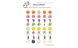 Same Different Sports Worksheet