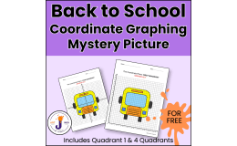 Sample Back to School Coordinate Graphing Mystery Picture