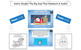 Santa Sleighs The Big Day! SEL Boom Cards With SEL Coloring Pages