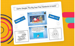 Santa Sleighs The Big Day! SEL Boom Cards With SEL Coloring Pages