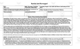 Santas and Scrooges PE Game