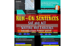 SAT Writing and Language: Run-On Sentences Power point