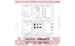 SATPIN Phonics Worksheets – Cut and Paste Set