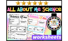 Science All About Me Worksheet Poster Writing