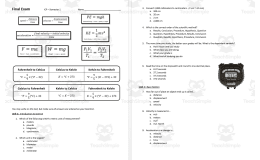 Science Final Exam - Semester 1 (Units 1-5)