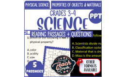 Science Reading Passages on Properties of Objects and Materials (PPT)