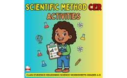 Scientific Method CER Activities Claim Evidence Reasoning Science