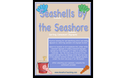 Seashells by the Seashore Consonant Digraphs Activity