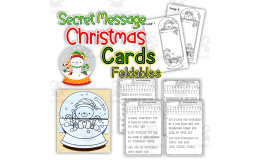Secret Message Christmas Cards