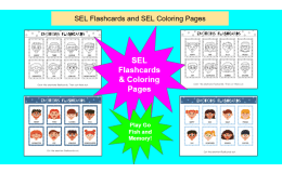 SEL Flashcards for Social Emotional Learning with SEL Coloring Pages