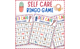 Self Care Bingo Game Printable, Health & Wellness Activities