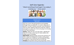 Self-Care Hyperdoc