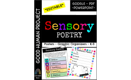 Sensory Poetry Writing | Posters & Graphic Organizers