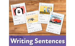 Sentence Writing Practice-  ‘Dan’s Dog At The Vet’ (4-7 years)