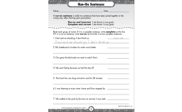 Sentences Printable Workbook