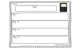 Sequence of Events Graphic Organizer Worksheet