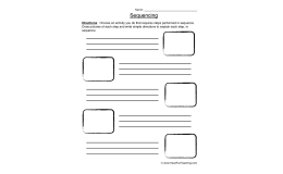 Sequencing Brainstorming Worksheet