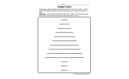 Shape Poem Worksheet