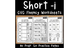 Short i CVC Worksheets