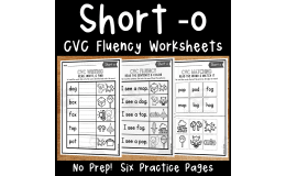 Short o CVC Worksheets