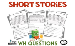 Short Stories Reading Comprehension | WH Questions Worksheets