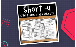 Short U CVC Worksheets – Early Reader Practice