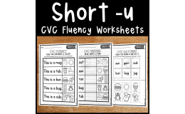 Short U CVC Worksheets – Early Reader Practice