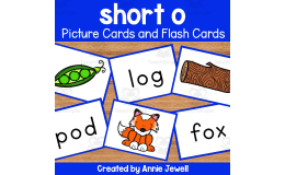 Short Vowel Flash Cards and Picture Cards - Short o