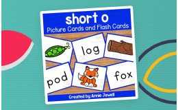 Short Vowel Flash Cards and Picture Cards - Short o