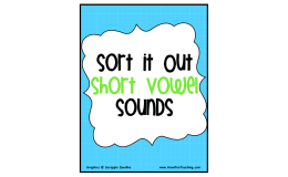 Short Vowel Sounds Activity